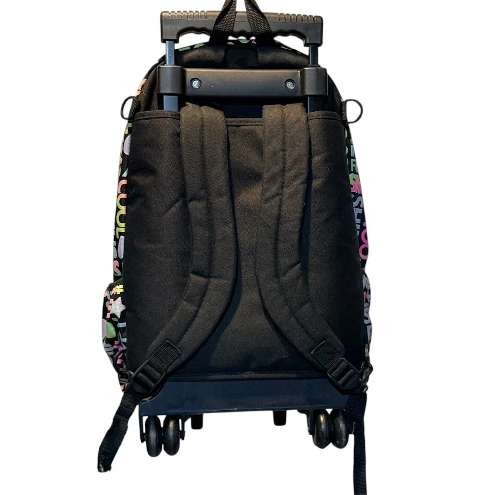 Justice school size wheeled backpack